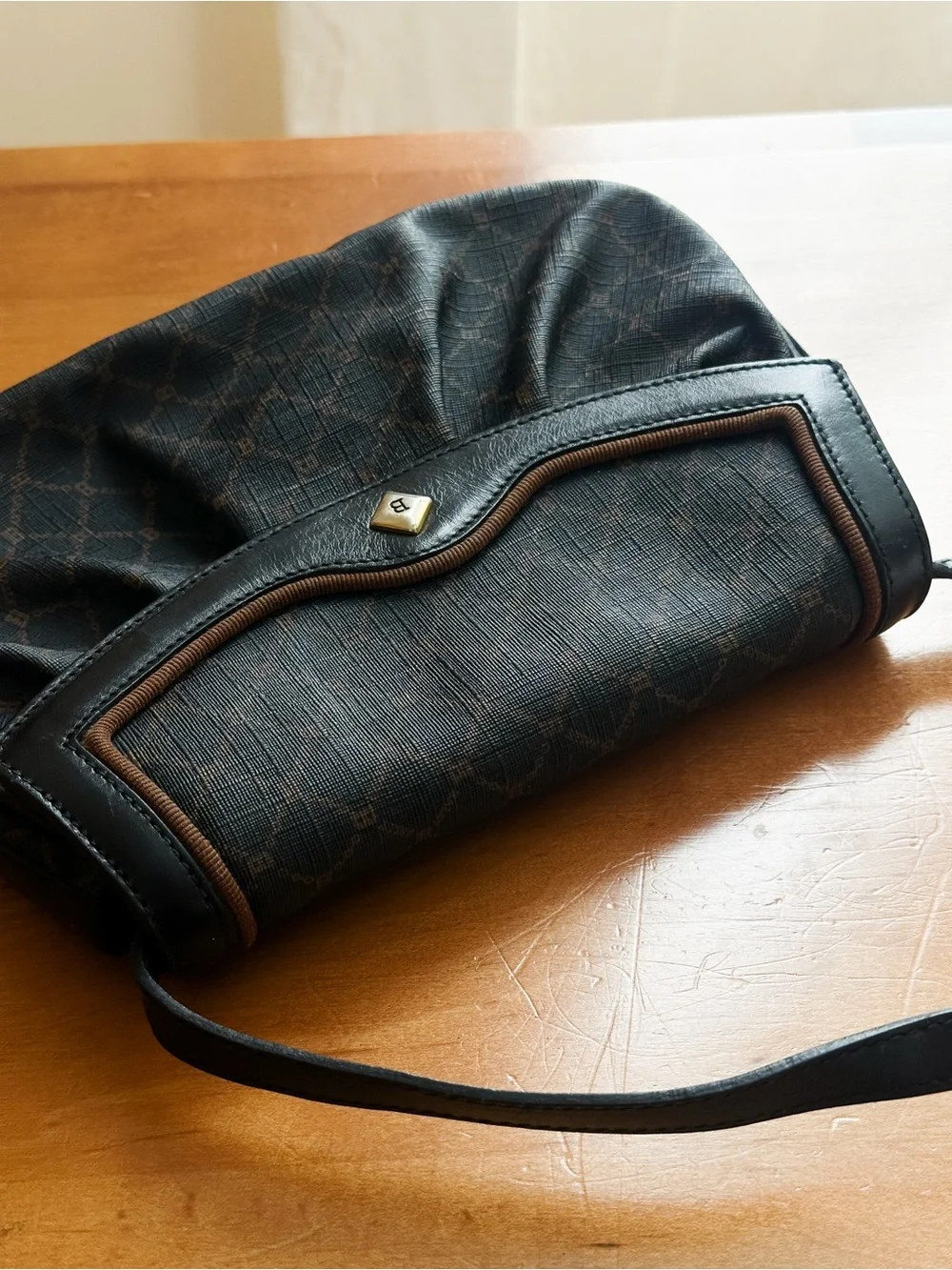 VINTAGE 1980s BALLY MONOGRAM BAG crossbody or clutch